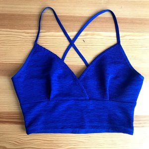 Topshop Blue Crop Tank Top
